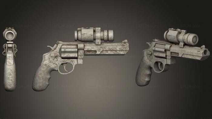Оружие (Набор пистолетов 01 4, WPN_0163) 3D модель для ЧПУ станка
